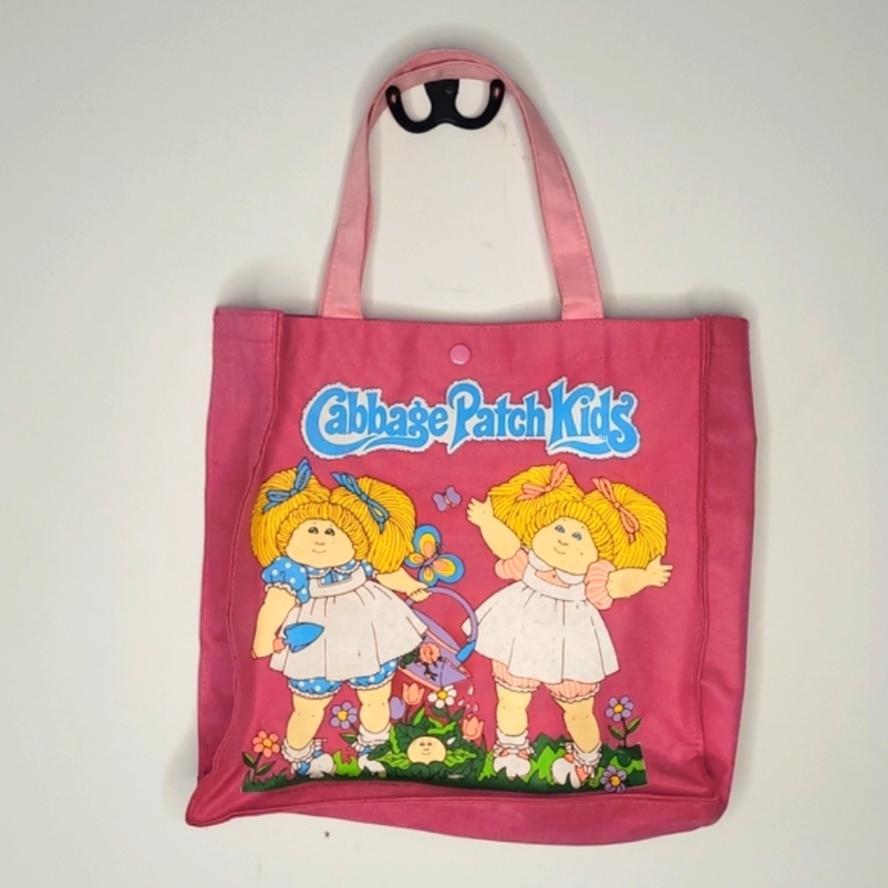 Vintage 1990's Cabbage Patch Kids pink tote bag